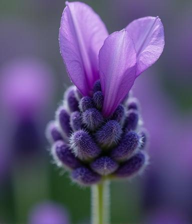 Primer plano de flora autóctona en la región de Madrid