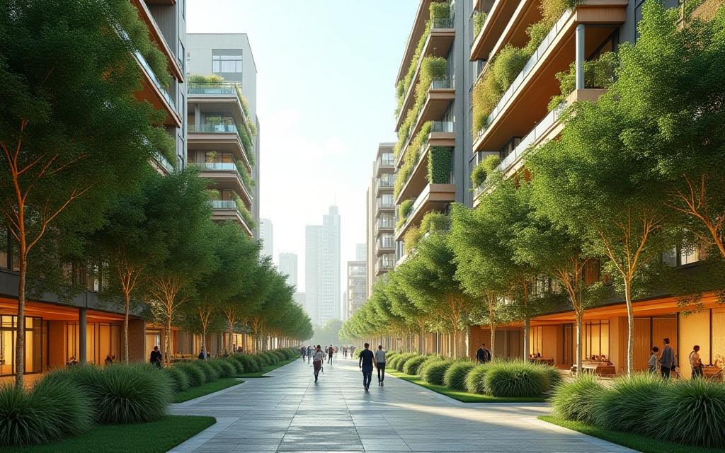 Visualización de urbanismo verde en Madrid Nuevo Norte